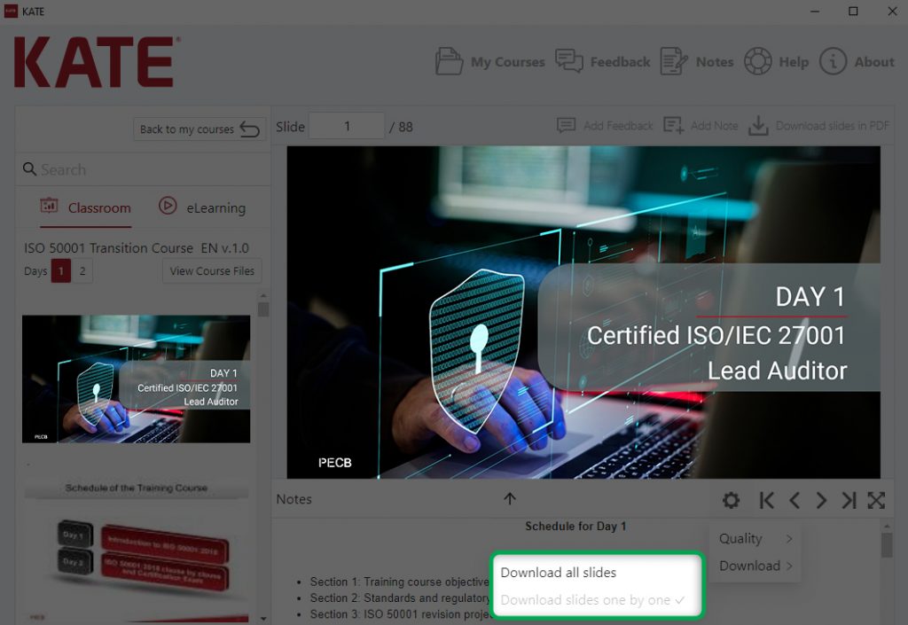 KATE Win download slides